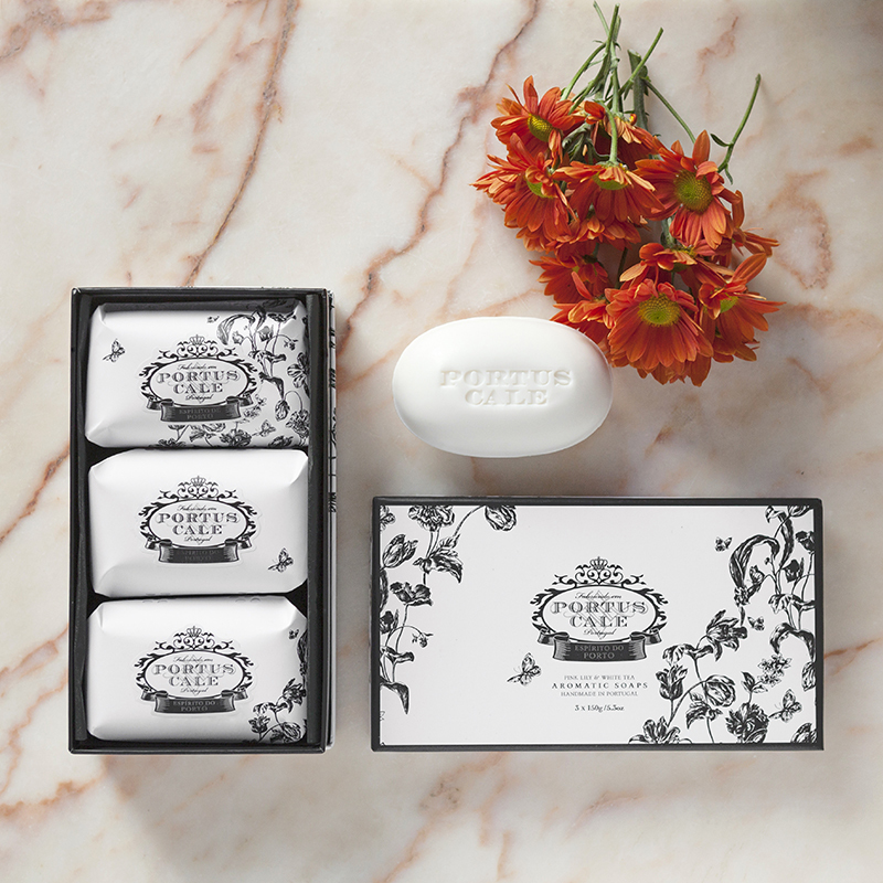 【Portus Cale】Floral Toile Soap Gift Set