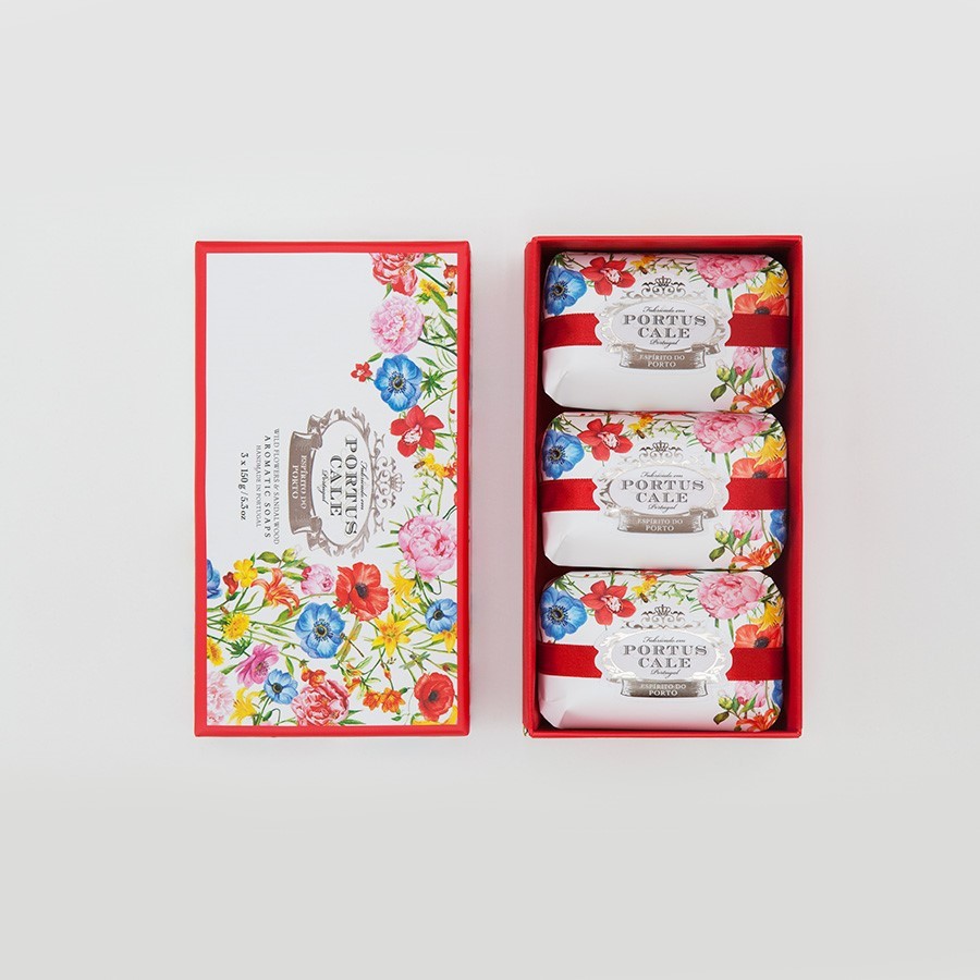 【Portus Cale】Blooming Garden Boxed Soaps Gift Set