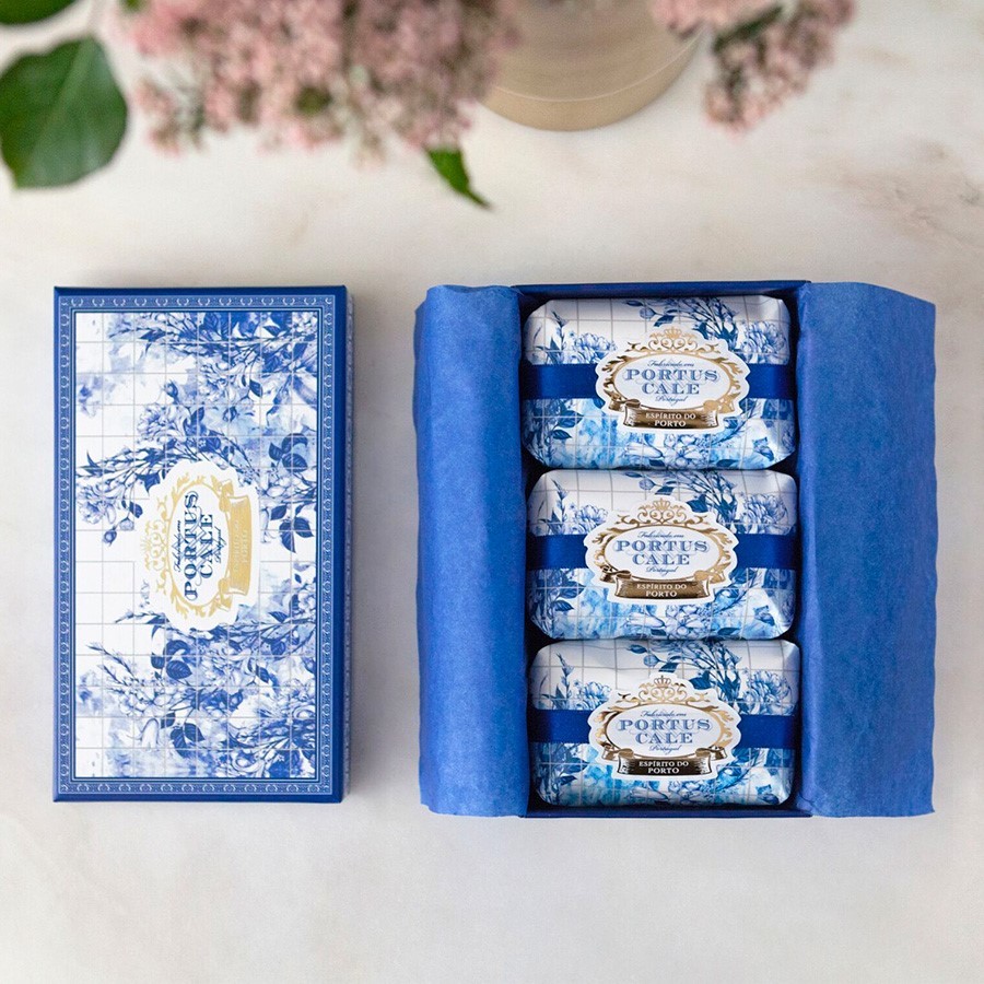 【Portus Cale】Gold & Blue Soap Gift Set