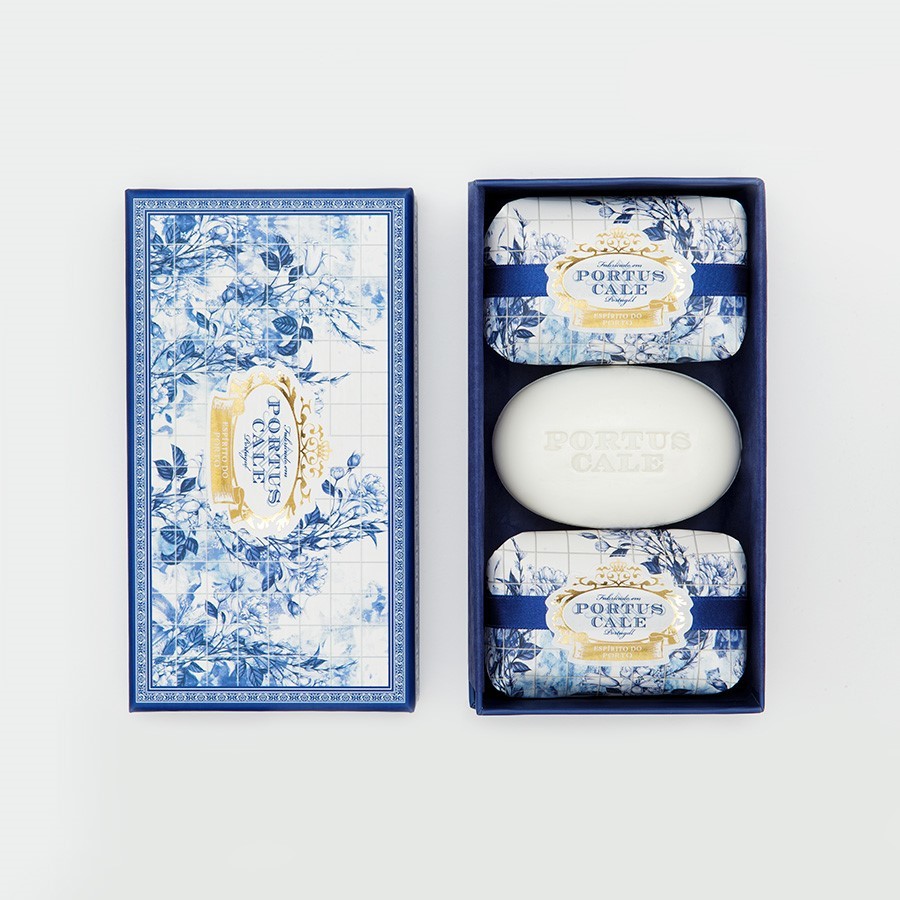 【Portus Cale】Gold & Blue Soap Gift Set