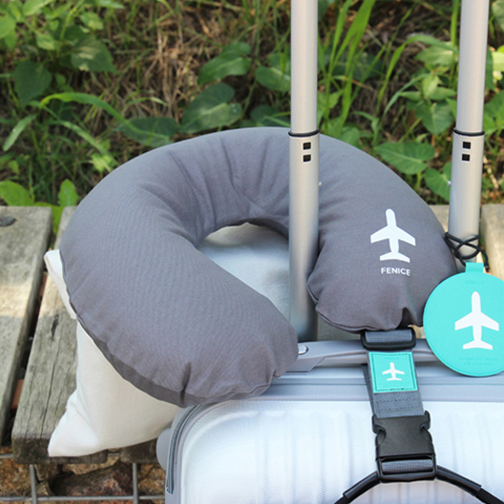 FENICE LINE-UP 飛機造型旅行用頸枕(灰)
