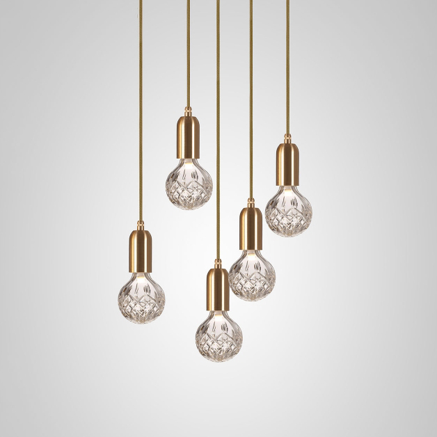 CRYSTAL BULB 五盞吊燈組