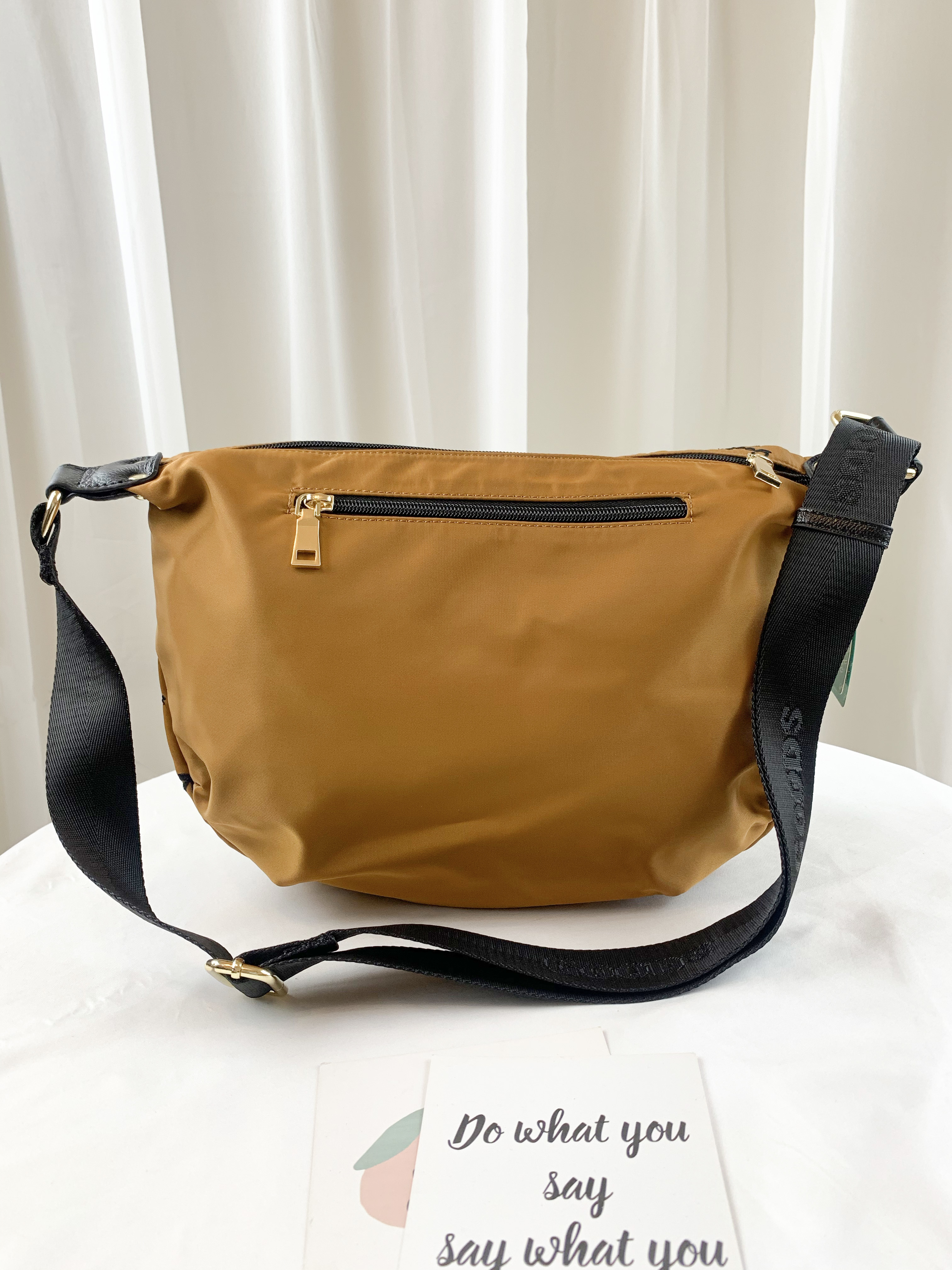 GOODS 復古蝴蝶結 尼龍防潑水腰包 / 側背包  #6119