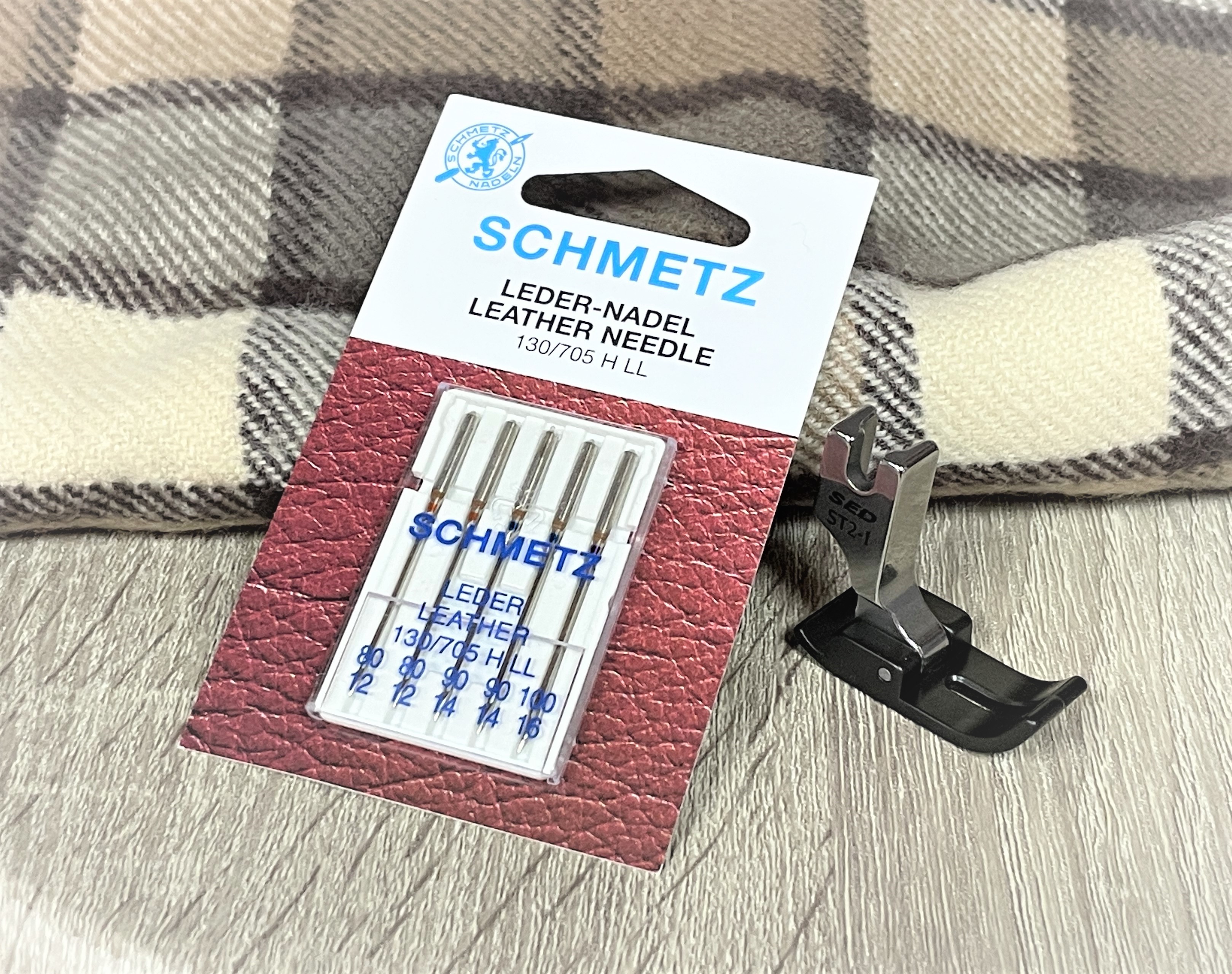 『ST2-i』7mm壓腳&藍獅皮革劍尾針套組