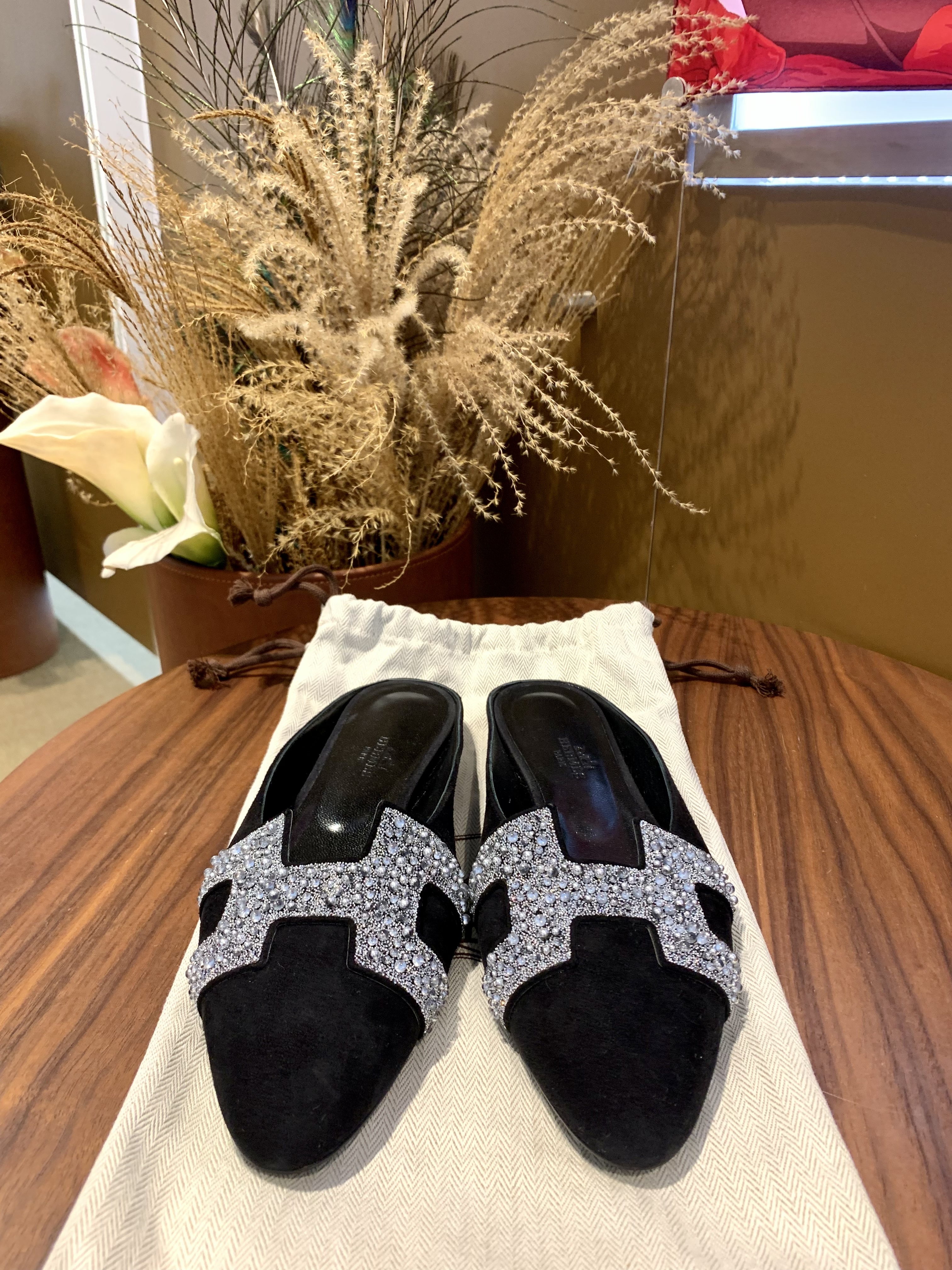 Oran sandal suede with blink 89 noir