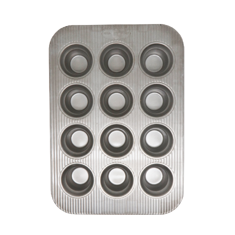 [ USA PAN 烘焙模具 ] USA-12連皇冠馬芬烤盤(1210MF)