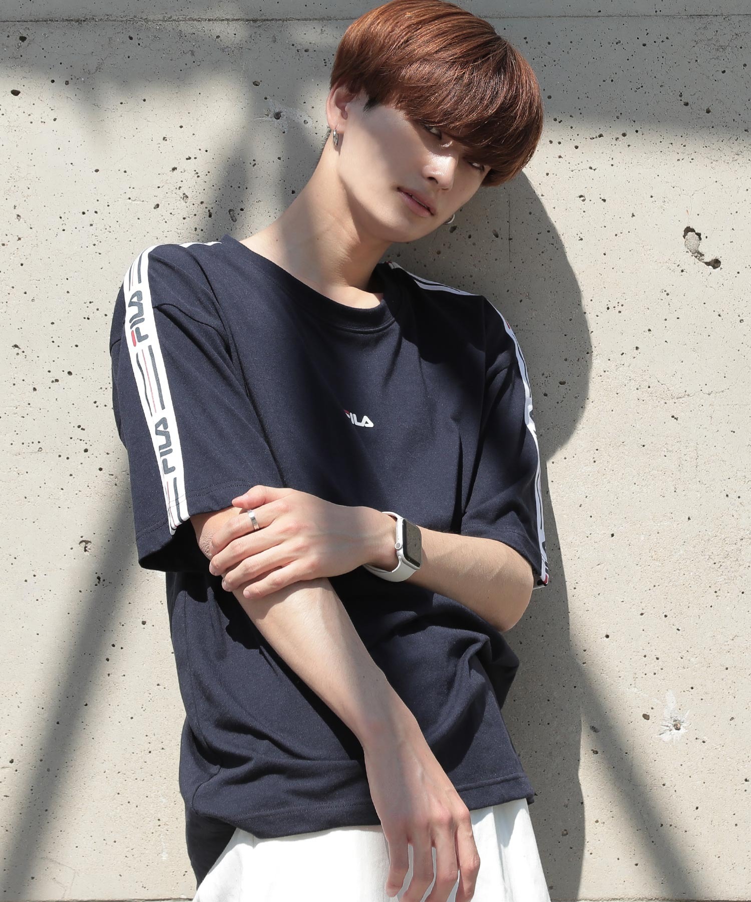 日版 FILA x G.O.C 刺繡LOGO落肩T-SHIRT