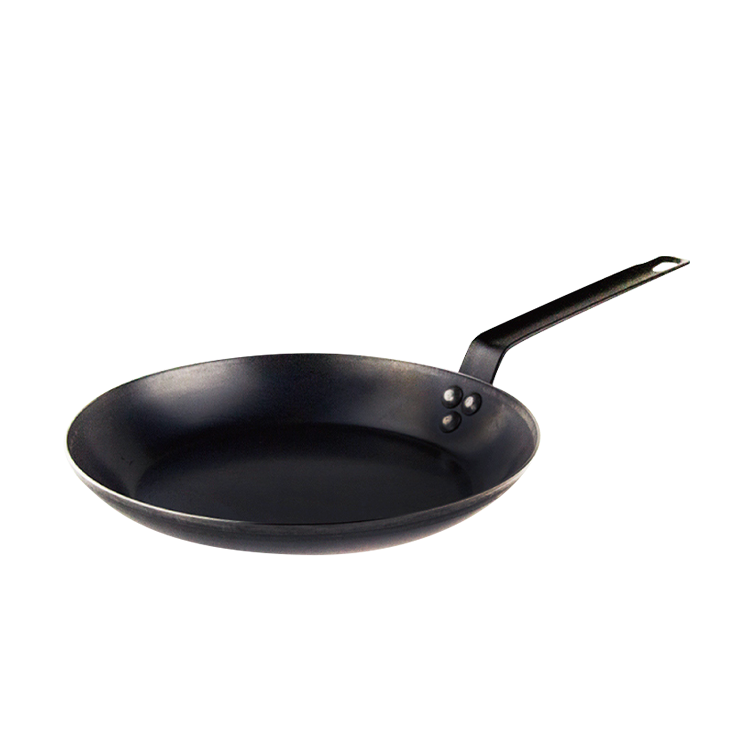 【捲捲頭挑貨】GUSTO 28cm無塗層黑鐵平煎鍋