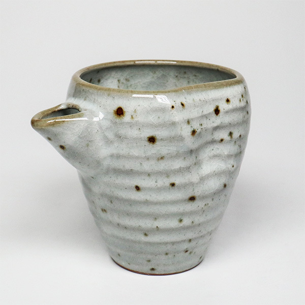 【美濃燒】粉引青磁 廣口冷酒器