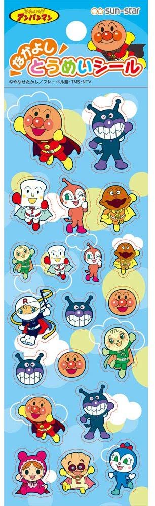 麵包超人好朋友透明貼紙  B C D E