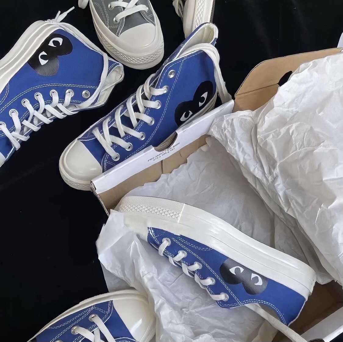 <線上SALE❤️‍🔥> Converse x CDG Play 川久保玲 寶藏的寶藍色