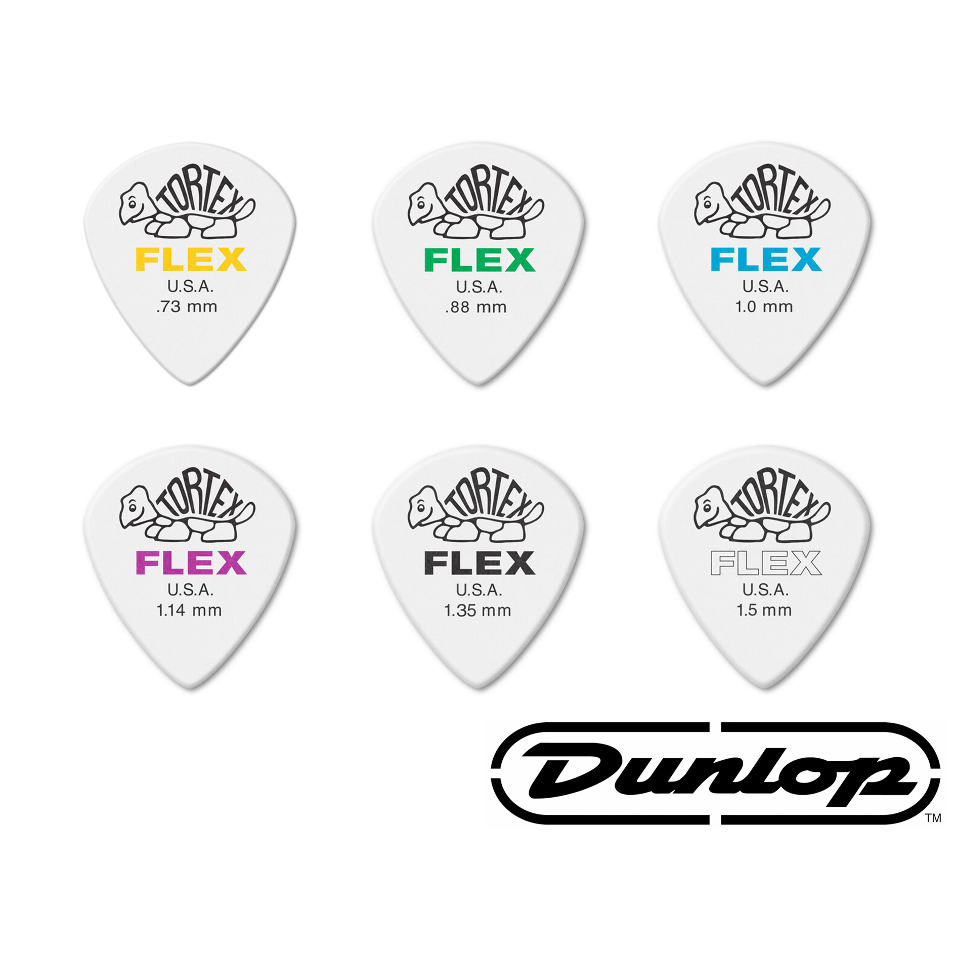 Dunlop tortex FLEX™ XL 466R Pick 6種尺寸 匹克 單片