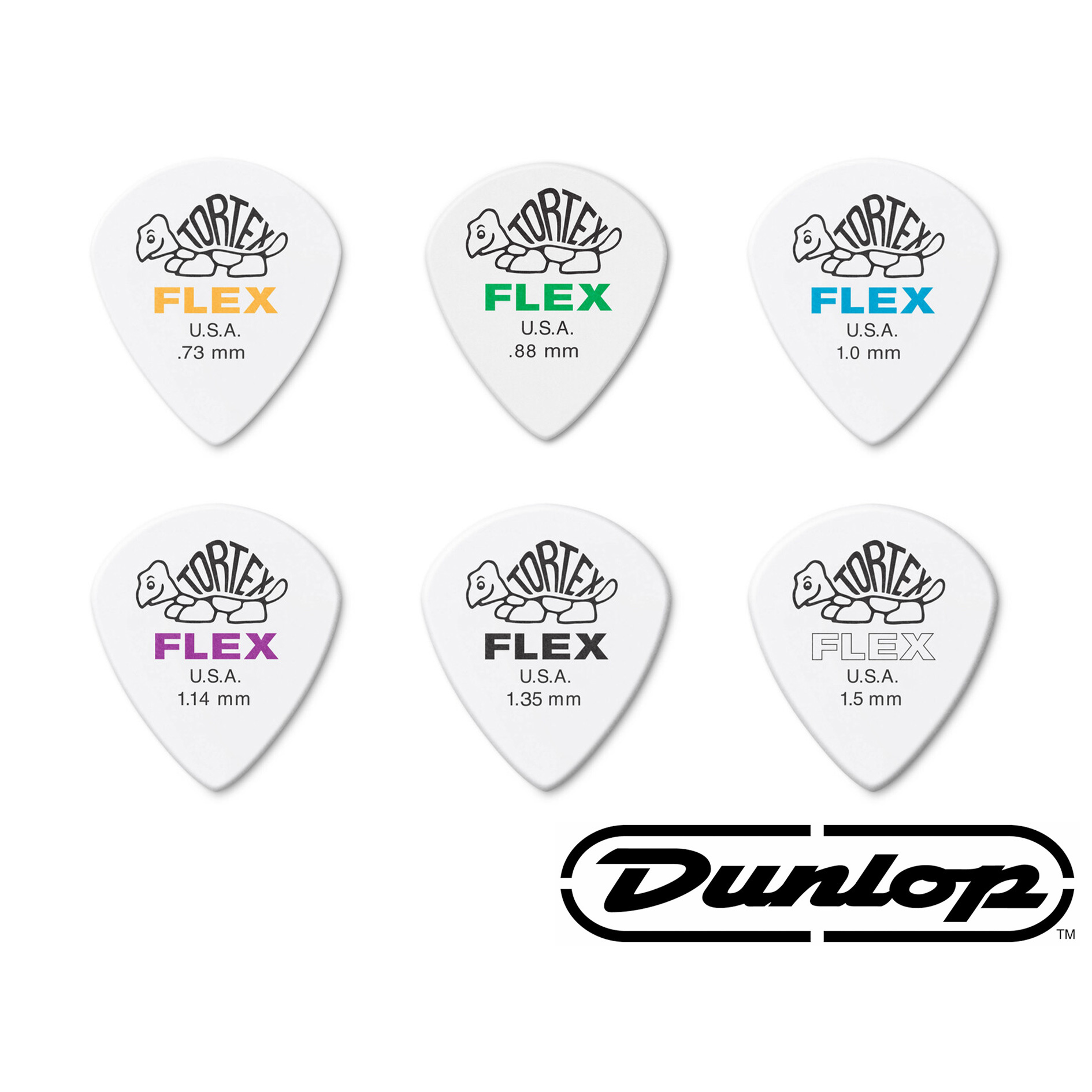 Dunlop tortex FLEX™468R Pick 6種尺寸 匹克 單片