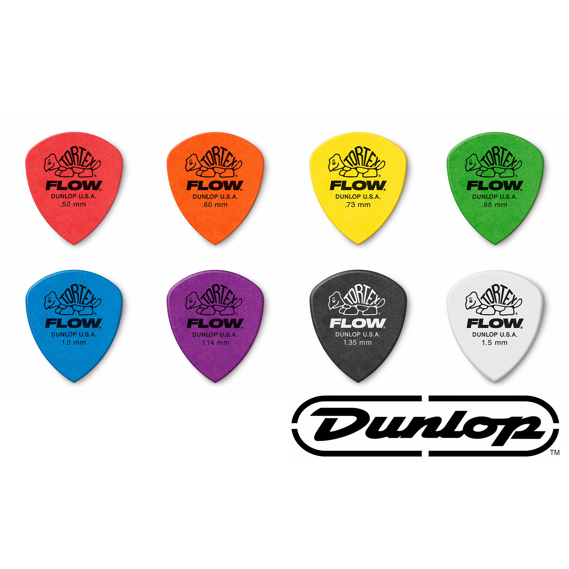 Dunlop 558R TORTEX FLOW 8種尺吋 單片 Pick 匹克