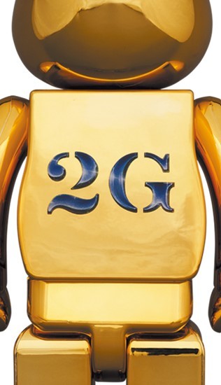 BE@RBRICK SORAYAMA × 2G GOLD Ver. 100％ & 400％