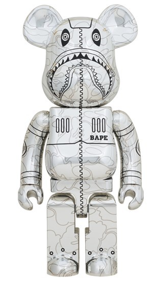 BE@RBRICK SORAYAMA × BAPE(R) CAMO SHARK 1000％