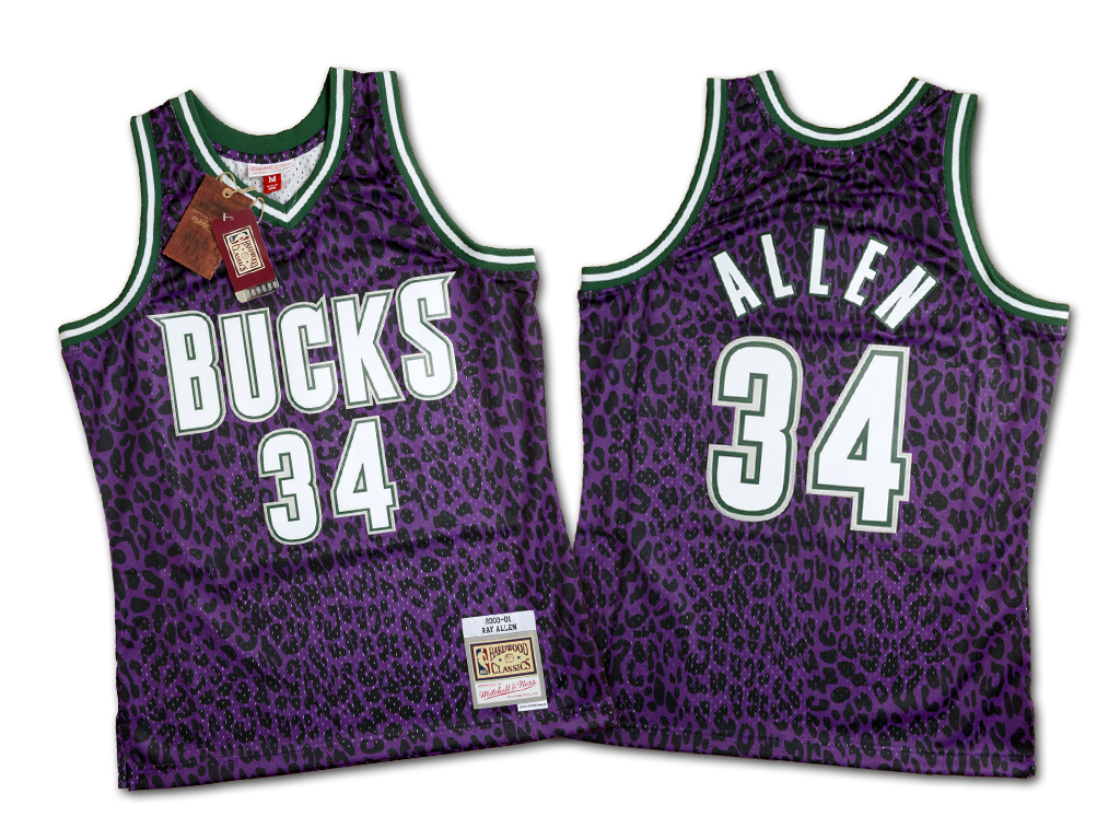 Mitchell & Ness 密爾瓦基公鹿隊 Ray Allen Wild Life Swingman 球衣
