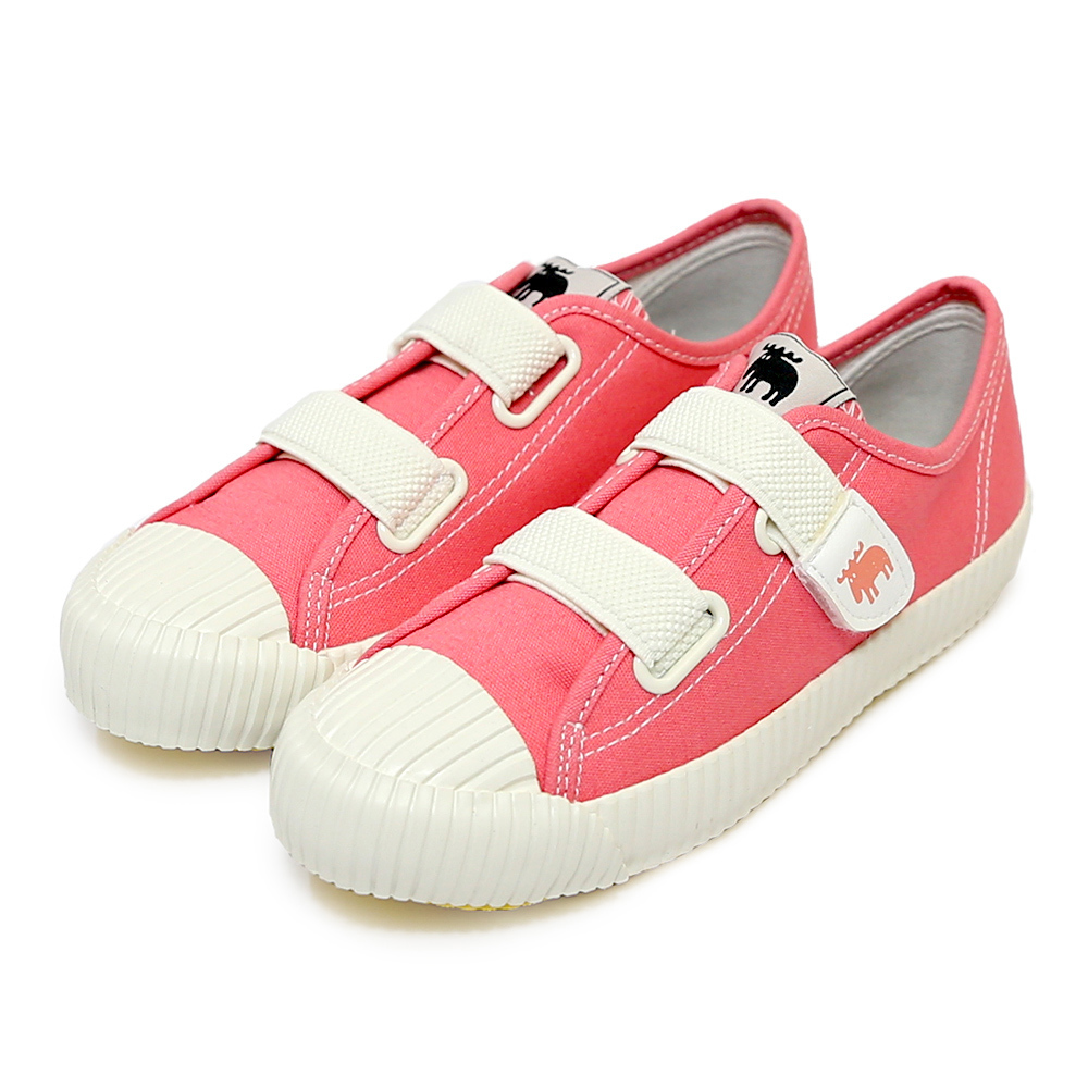 moz瑞典 駝鹿魔鬼氈帆布餅乾童鞋(糖果粉)