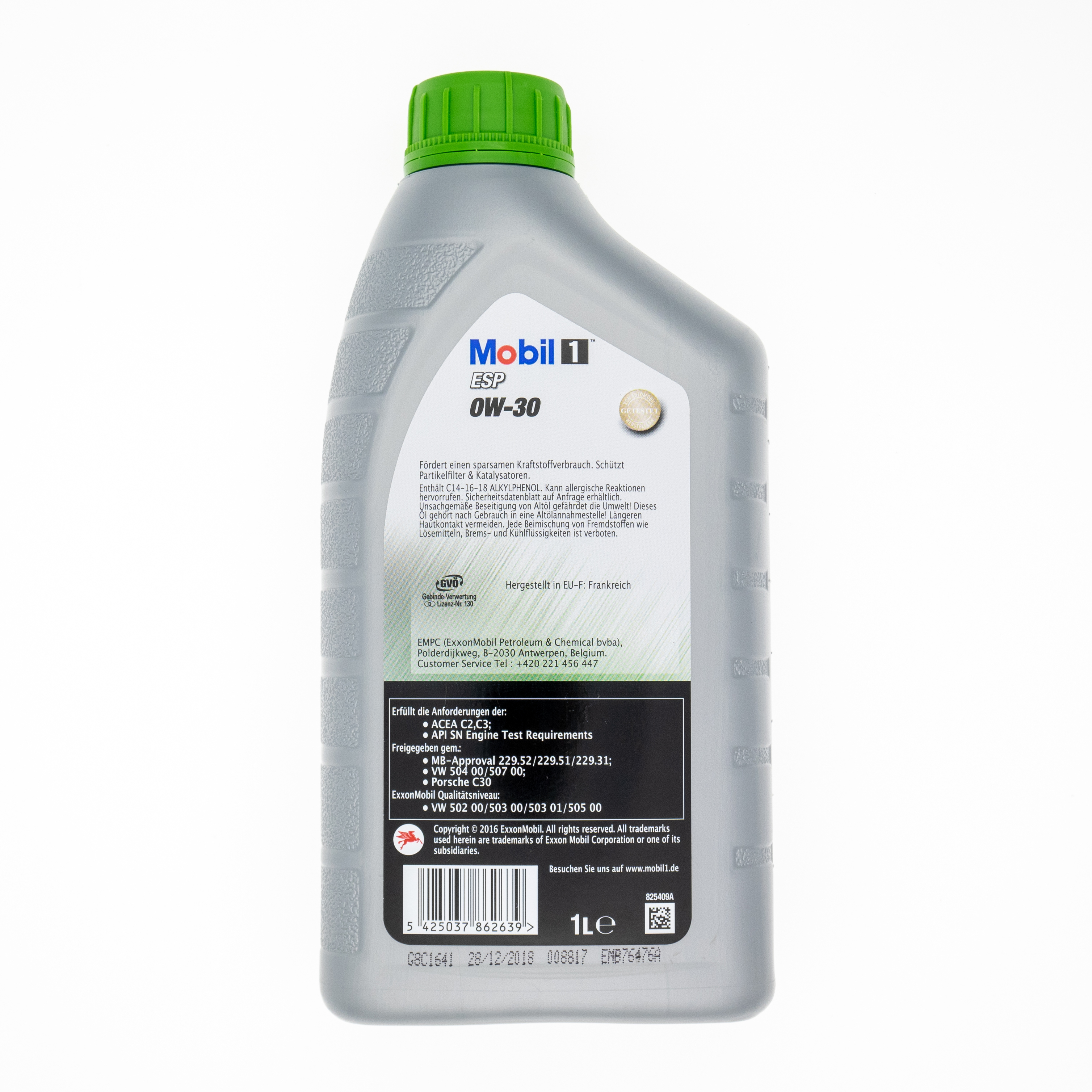 Mobil 1 0W30 ESP 美孚1號 頂級合成機油 1升裝