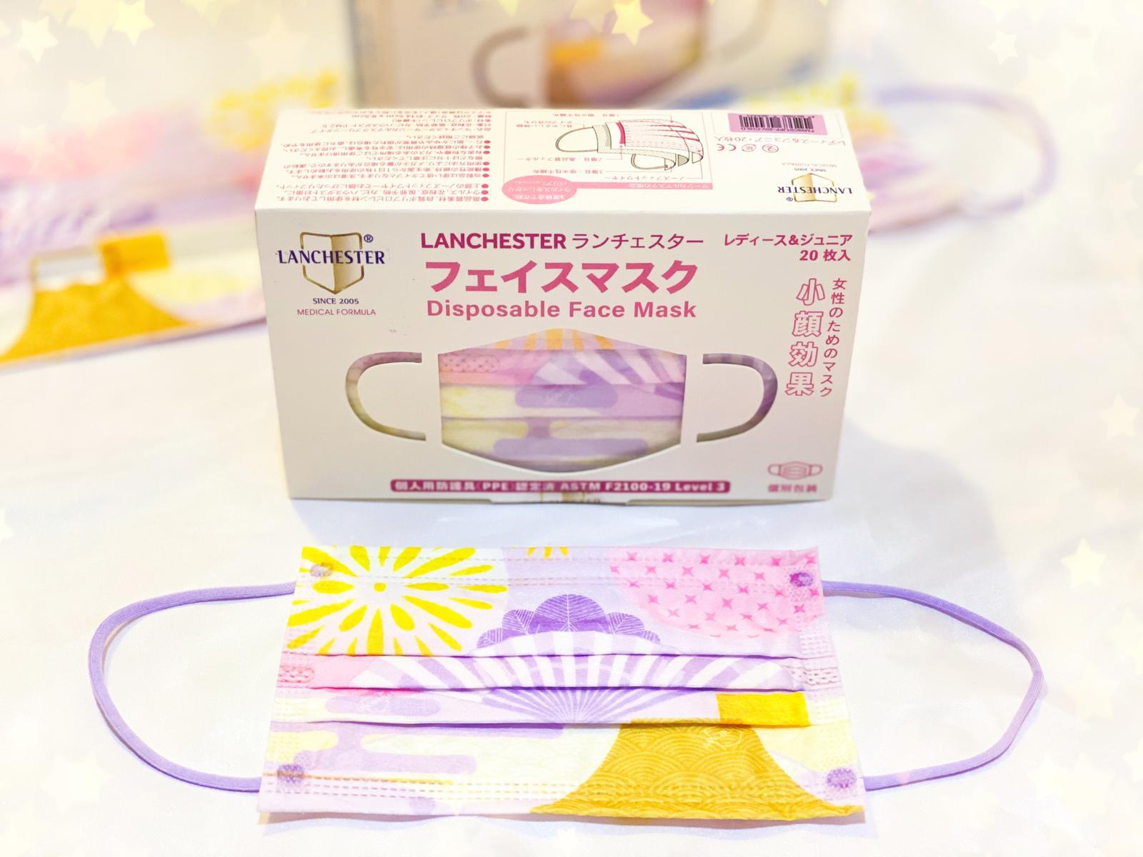 【日本花火節】Lanchester 小童三層防護口罩 煙花花款二十片 獨立包裝