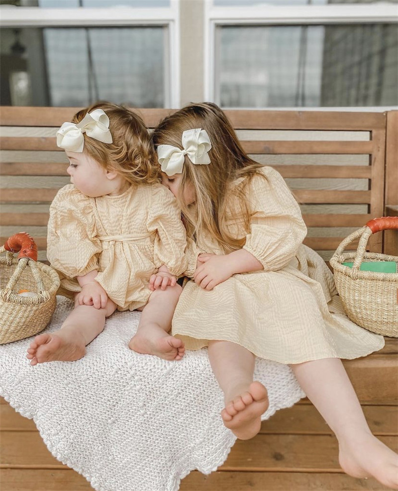 泡泡袖氣質連身裙