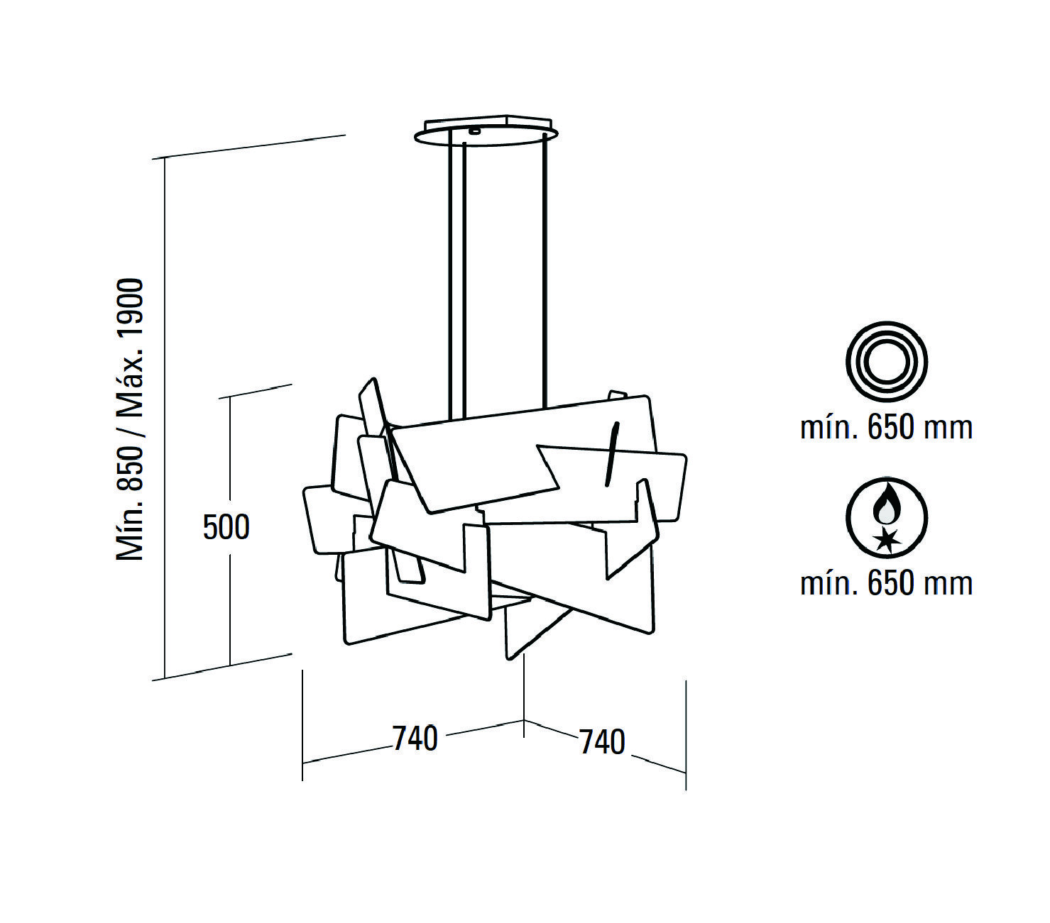 NODOR Artica Island 懸掛式抽油煙機