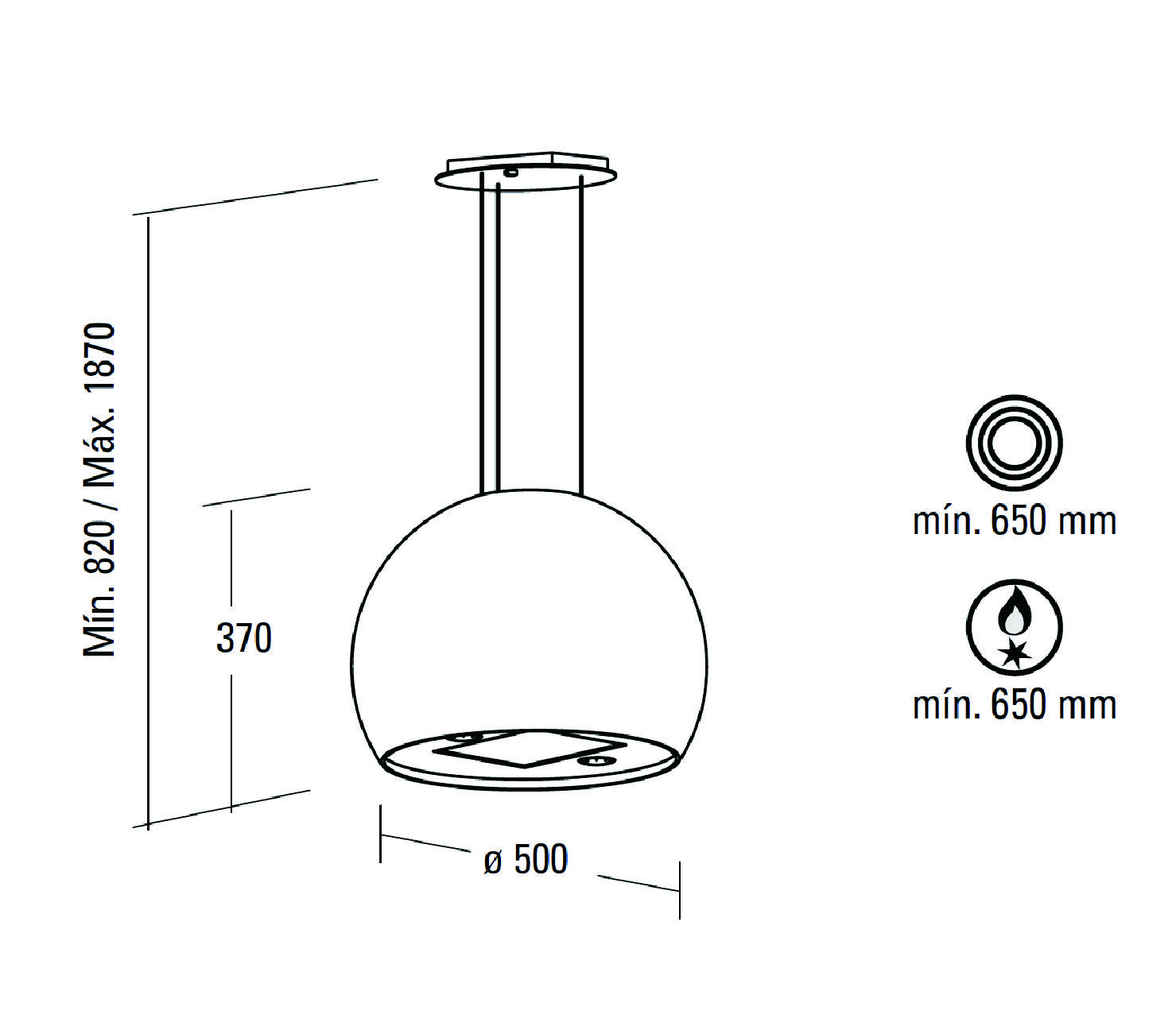 NODOR Venus Island 懸掛式抽油煙機