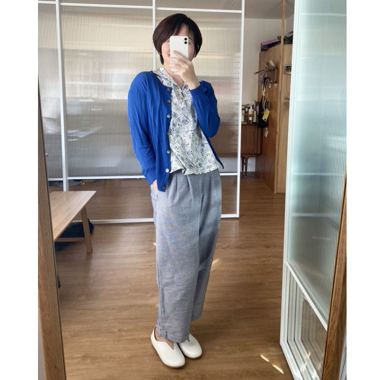 迷人小姐細皺軟褲-風光