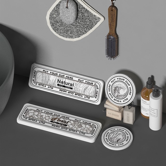 硅藻泥杯墊