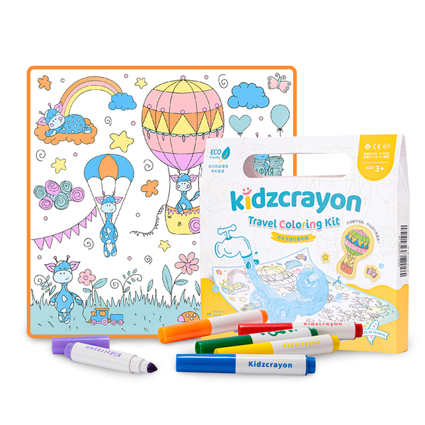 【kidzcrayon】水洗畫布隨行組-夢幻氣球