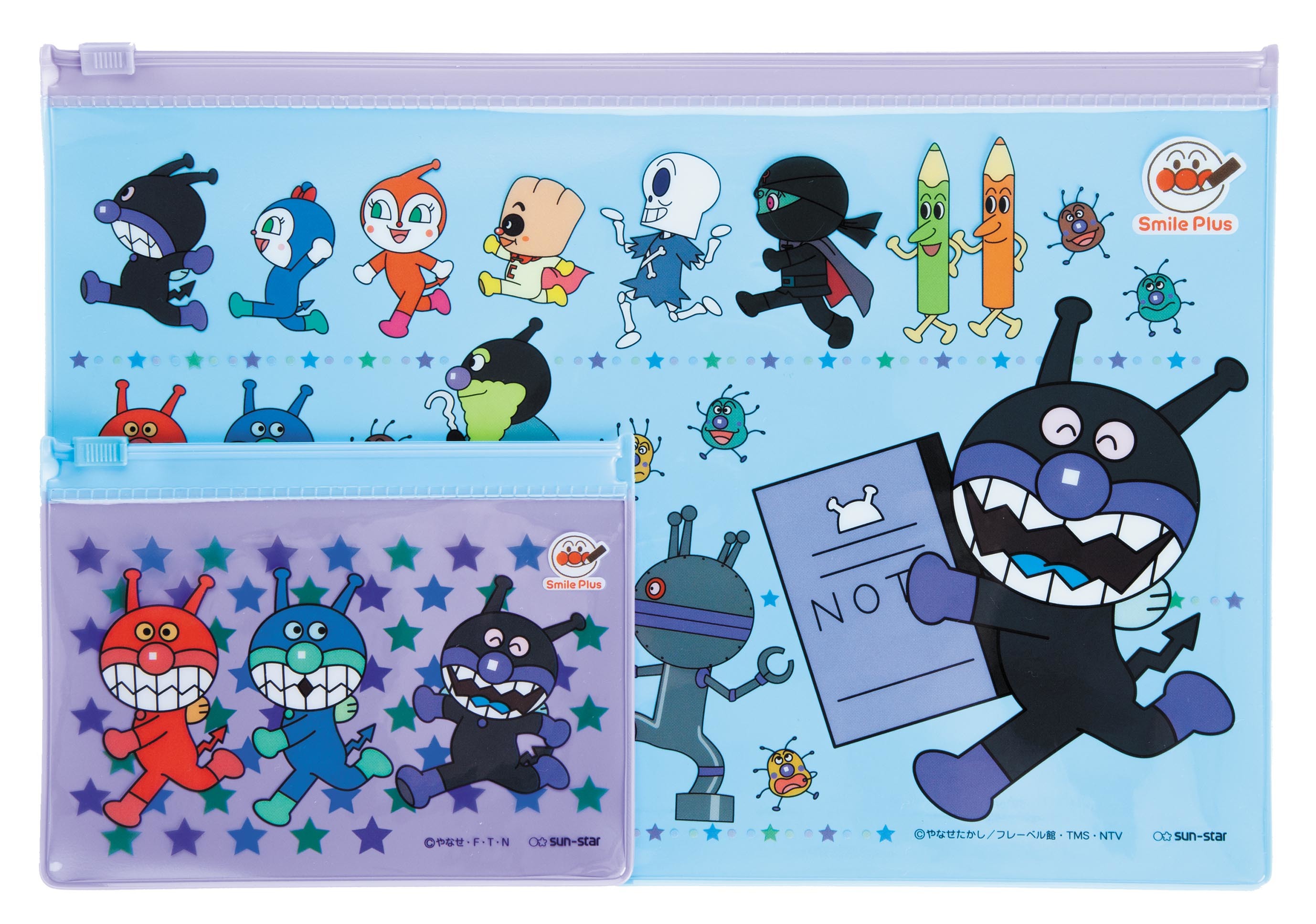 夾鏈袋套組麵包超人 細菌人 紅精靈