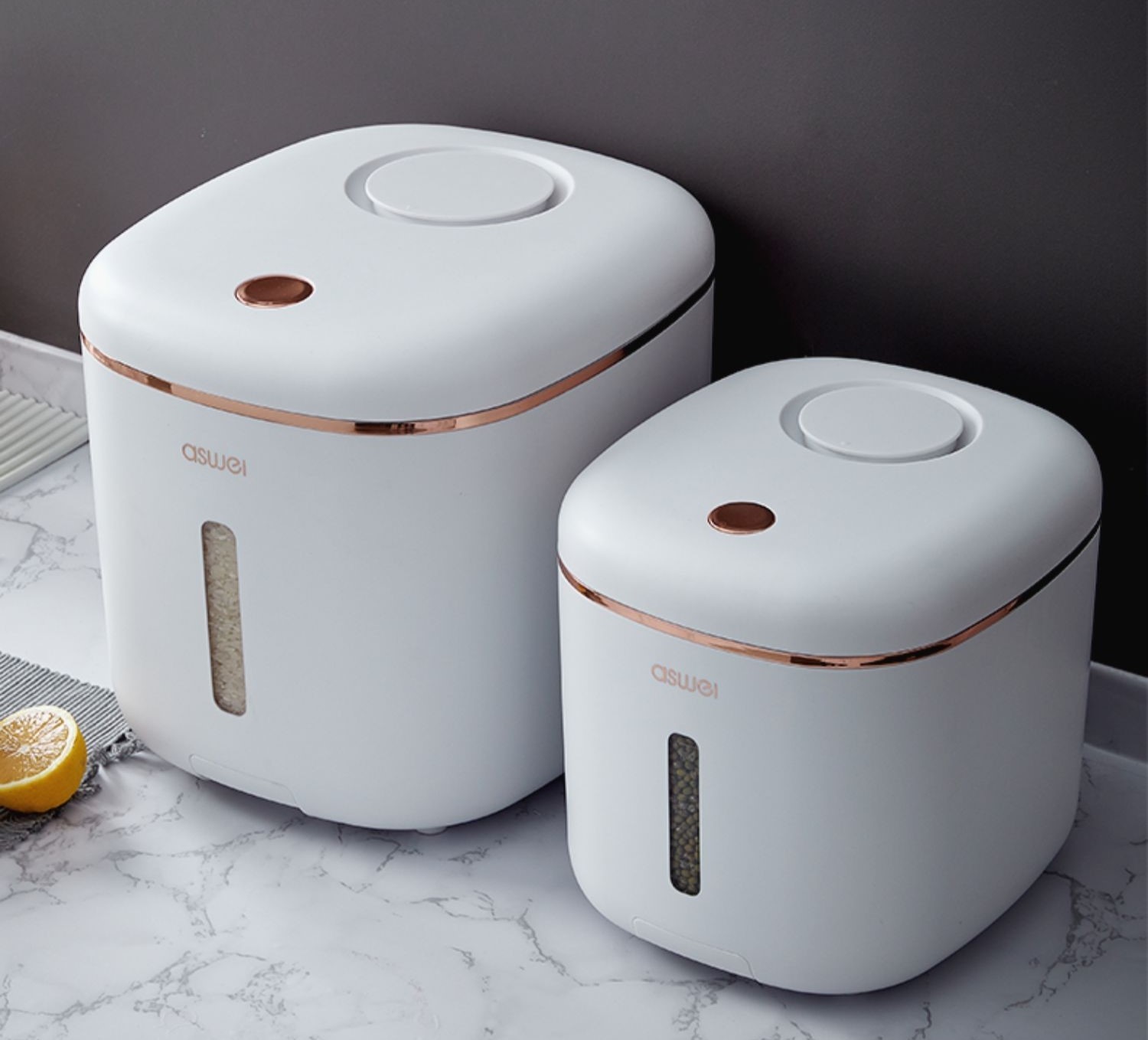 北歐風輕奢華防潮米箱