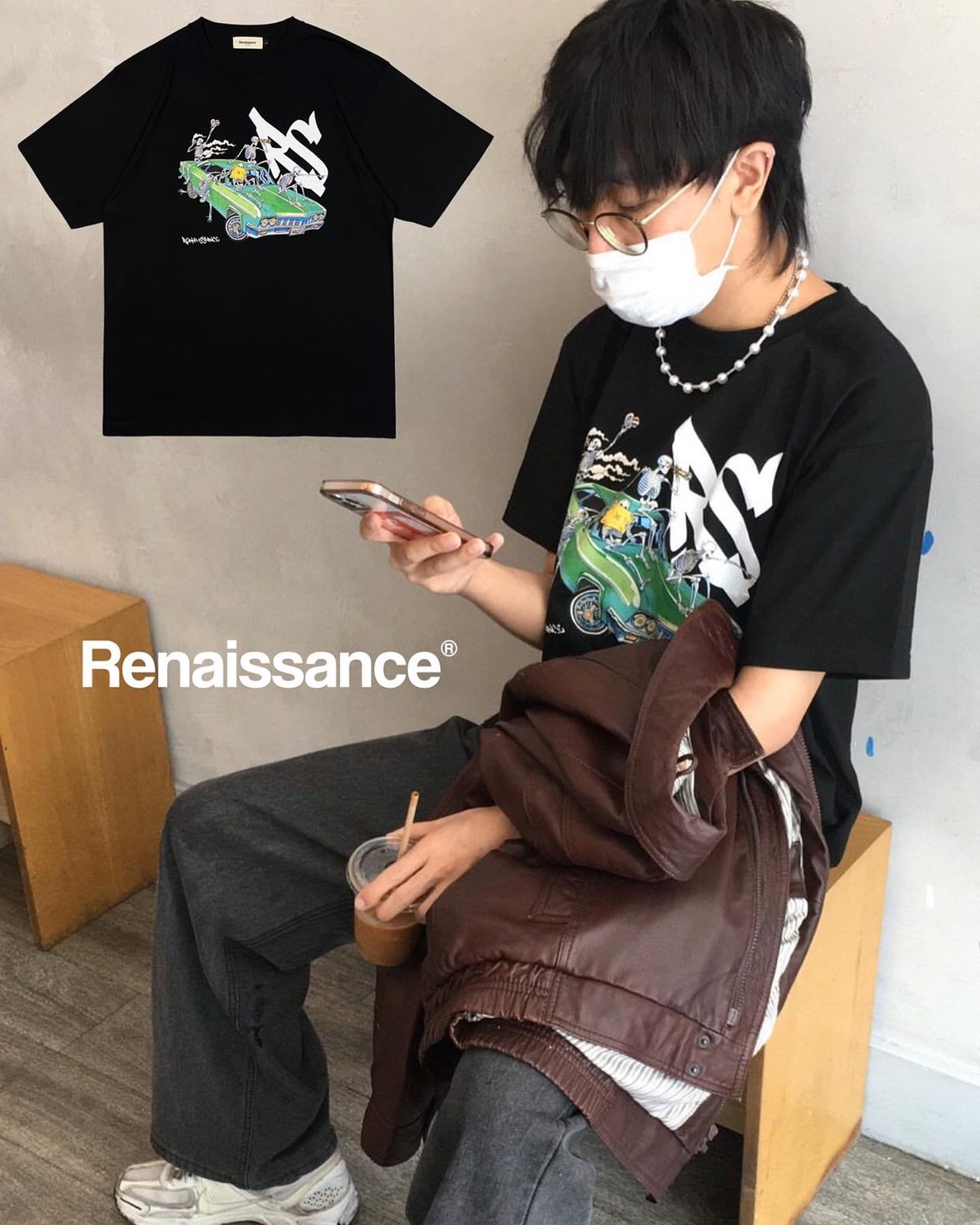 RENAISSANCE® 420 限定款 The Waldos 骷髏汽車 短袖 T “ The waldos 420 Tee “