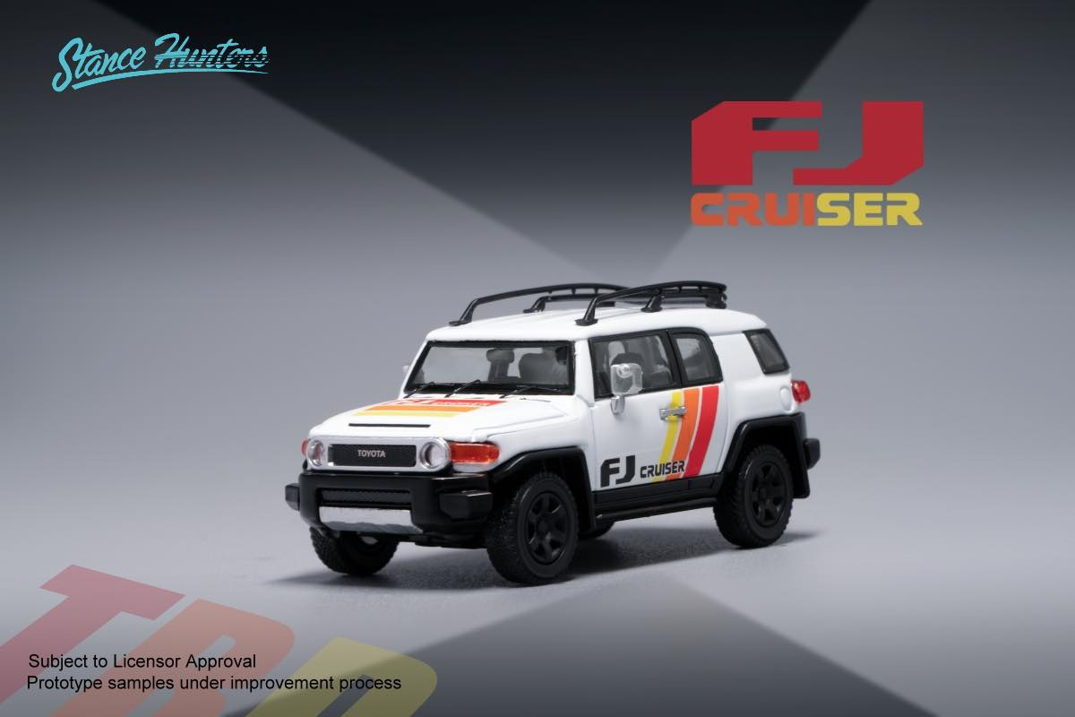 1/64 Stance Hunters FJ Cruiser XJ10 白色  金屬 越野車 模型 (SHTFJW)