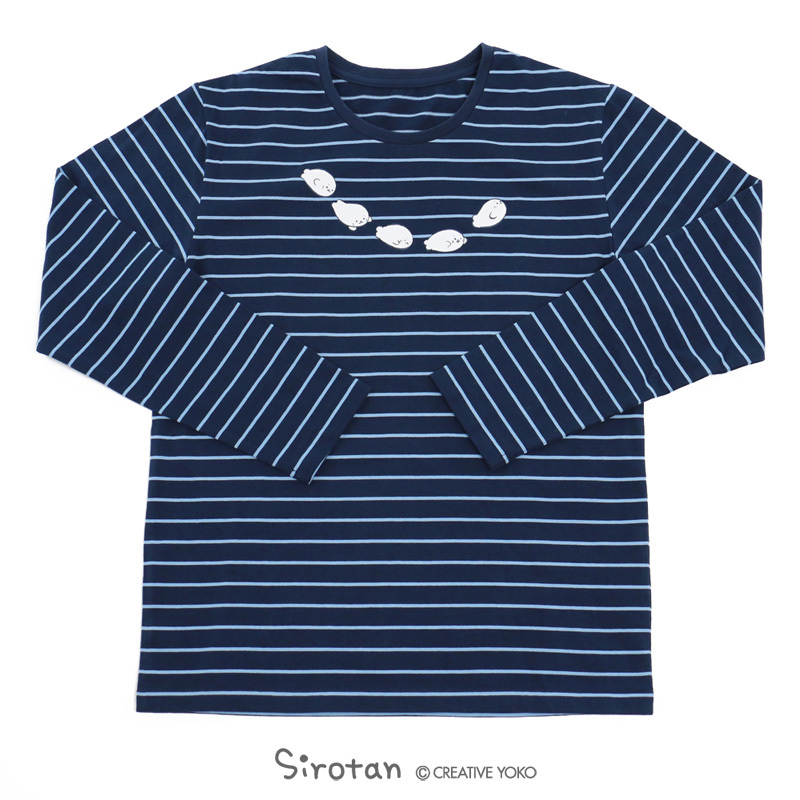 Sirotan 長袖T-游泳 條紋藍 S M L