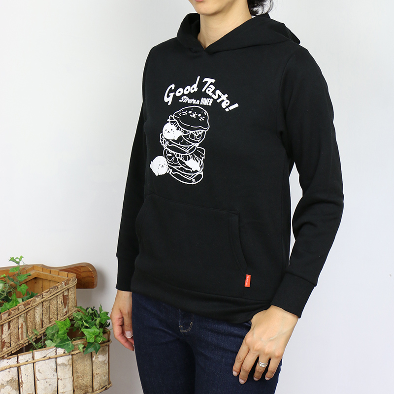 Sirotan 連帽長袖T-美味晚餐 黑 S M L