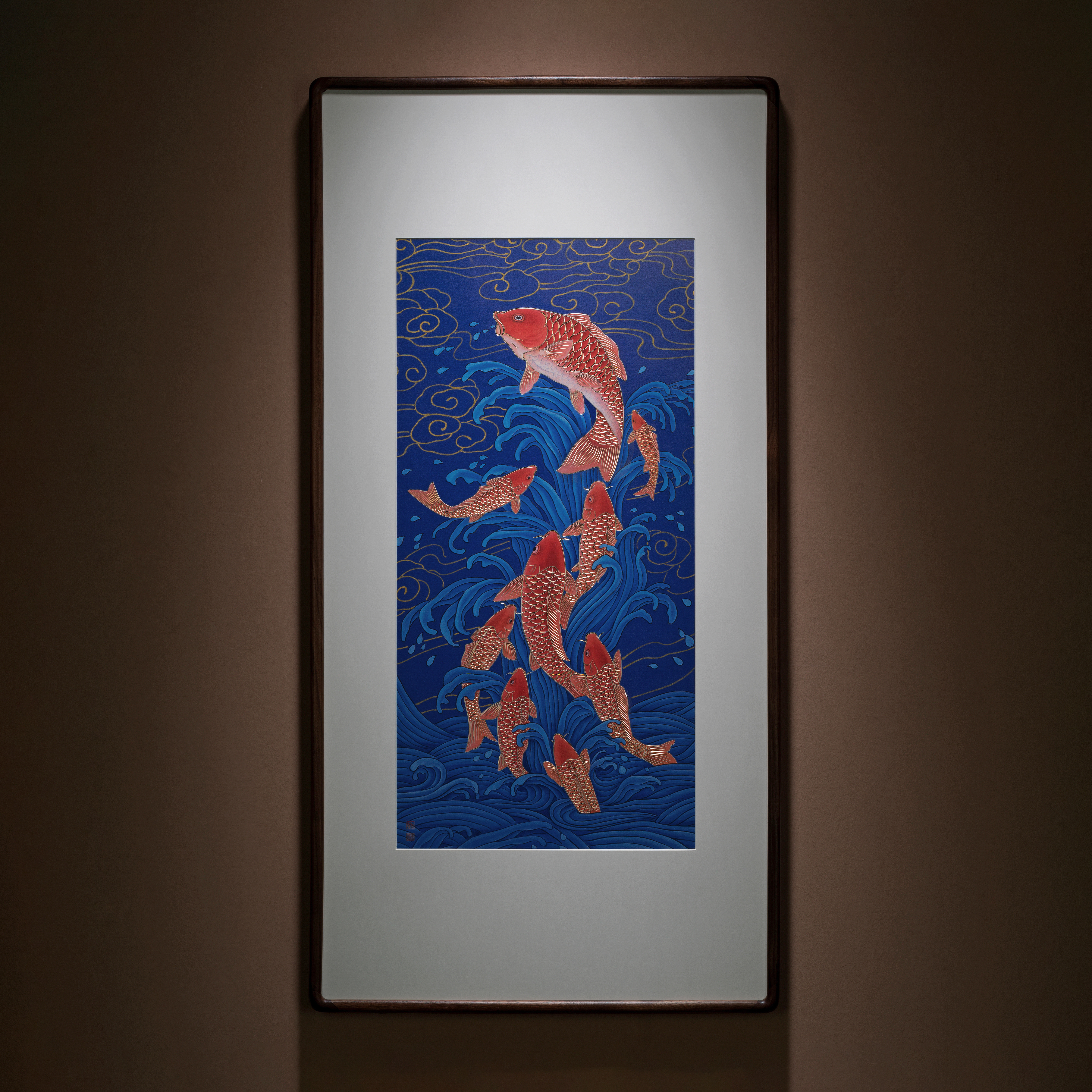 九魚聚財(銅雕畫)◇已停產◇