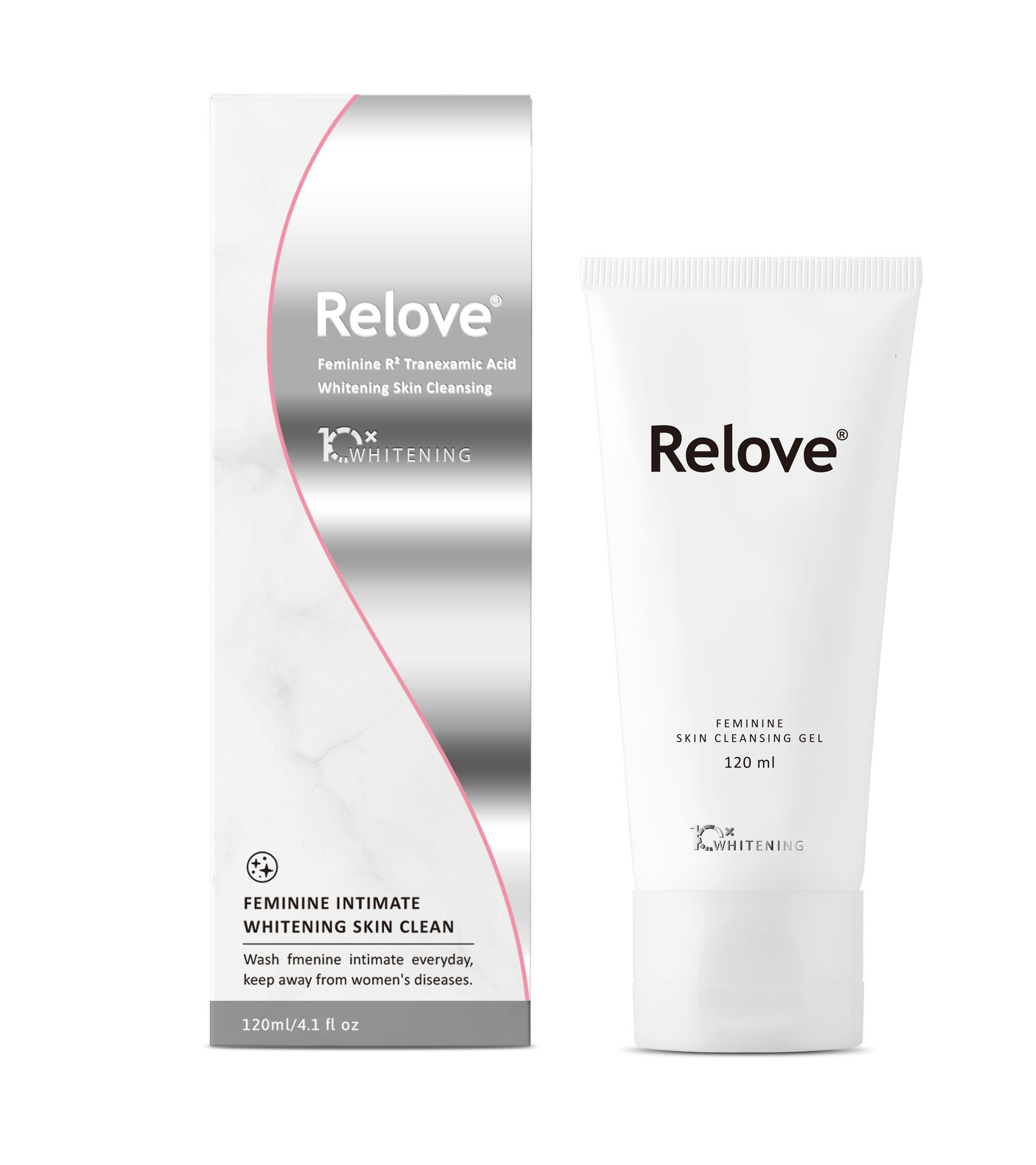 RELOVE 私密肌R²深層傳明酸淨白潔淨精華凝露120ml