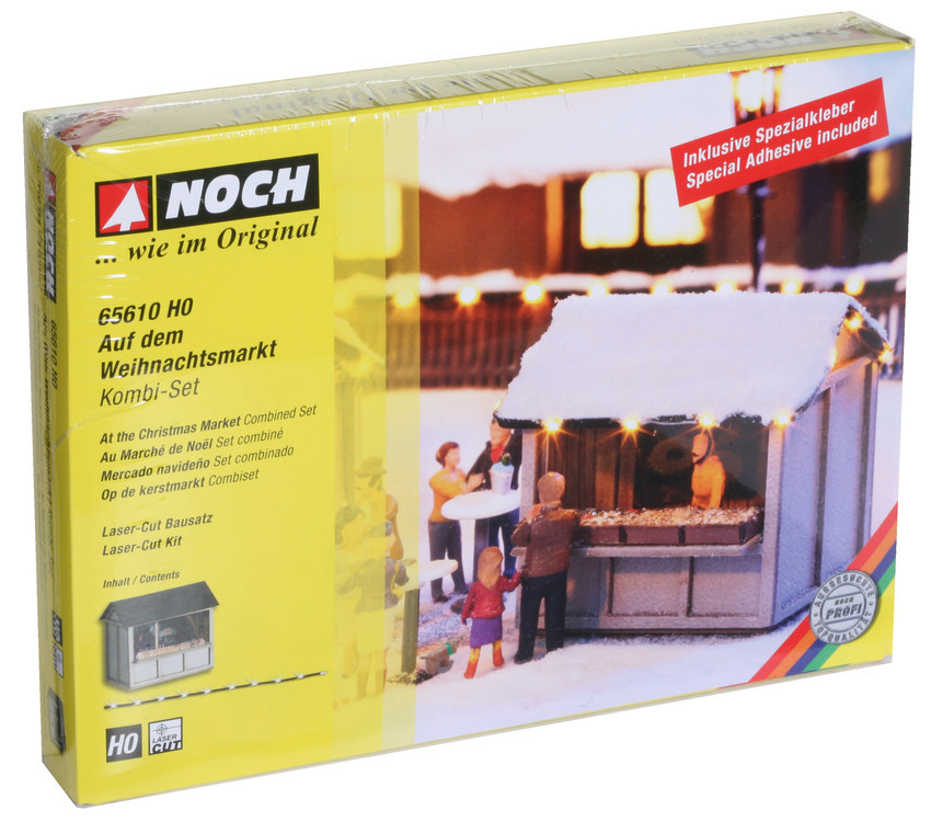 Noch 65610 HO scale, Combined Set “At the Christmas Market