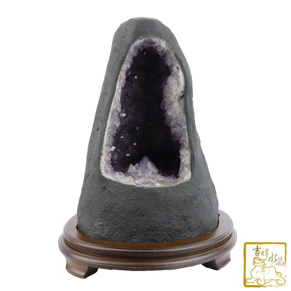 巴西手打洞紫水晶洞  19.7kg 招財聚錢