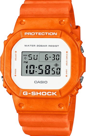 萬年鐘錶 - G-SHOCK  夜空沙灘防震電子錶  DW-5600WS-4 錶徑: 42.8MM