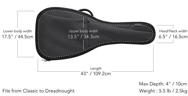 Basiner Basiner BRISQ系列 AG 木吉他 琴袋 暗黑迷彩 第 5 張圖片｜三峽吉他 / Bass