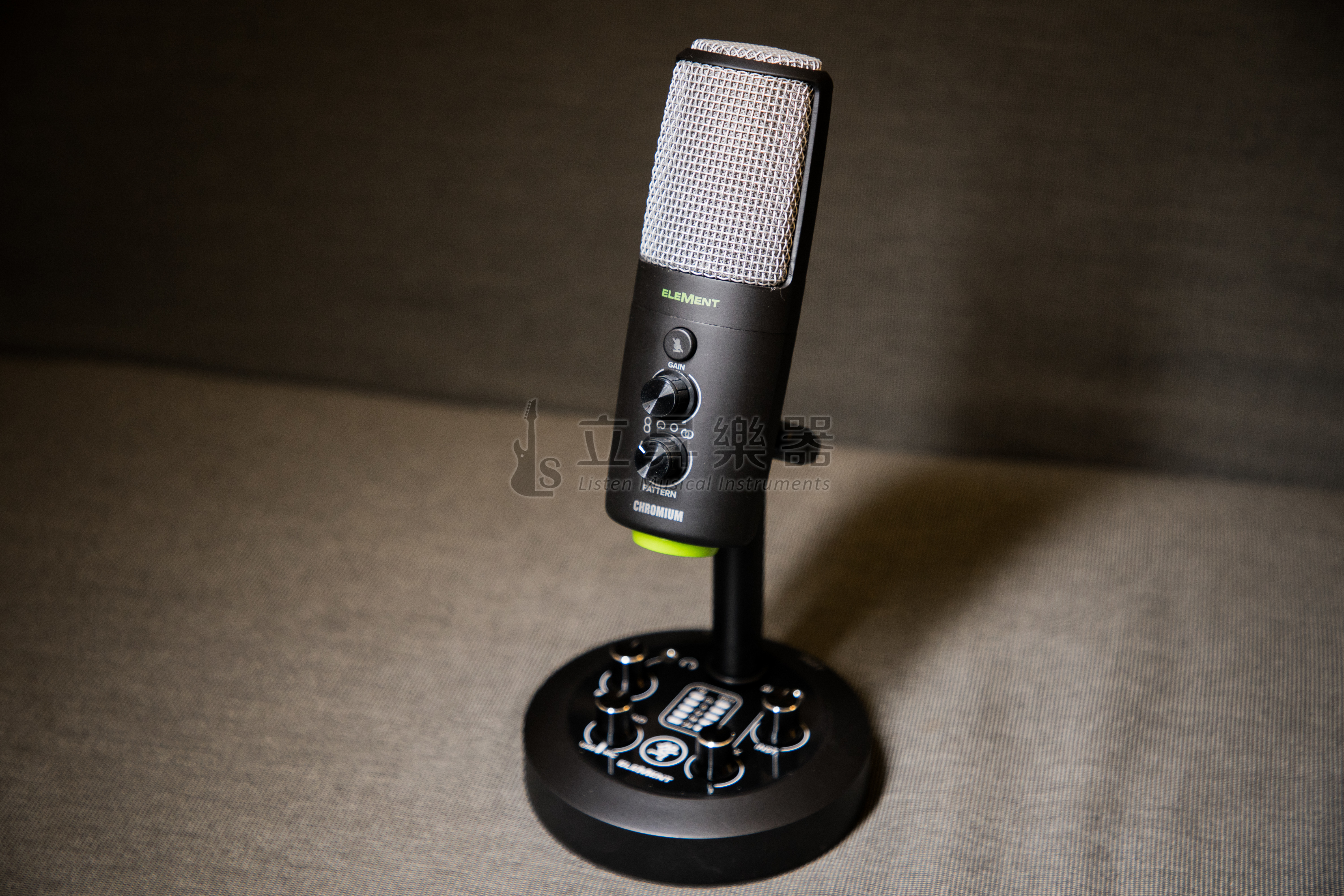 電容式麥克風 Mackie EM-CHROMIUM USB Type-C 2通道 USB麥克風 可調指向性 心型、8字型、全指向