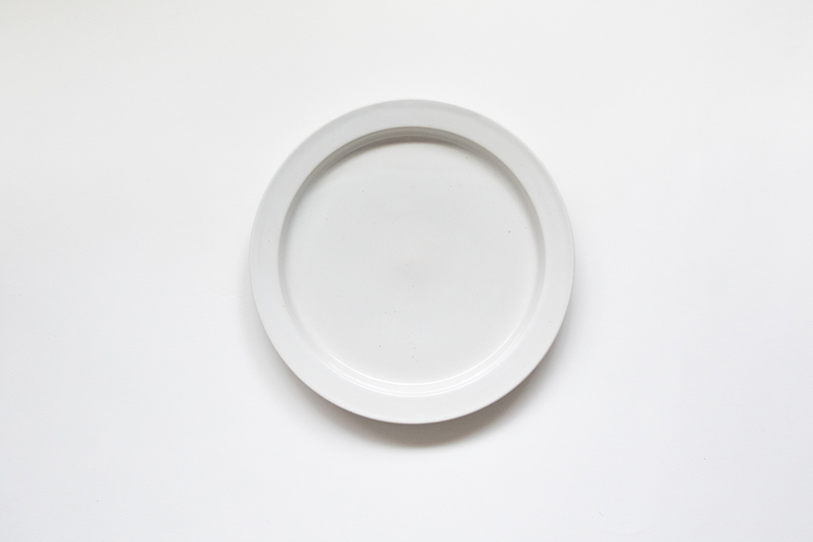 CHIPS-ANCIENT POTTERY 盤L 白