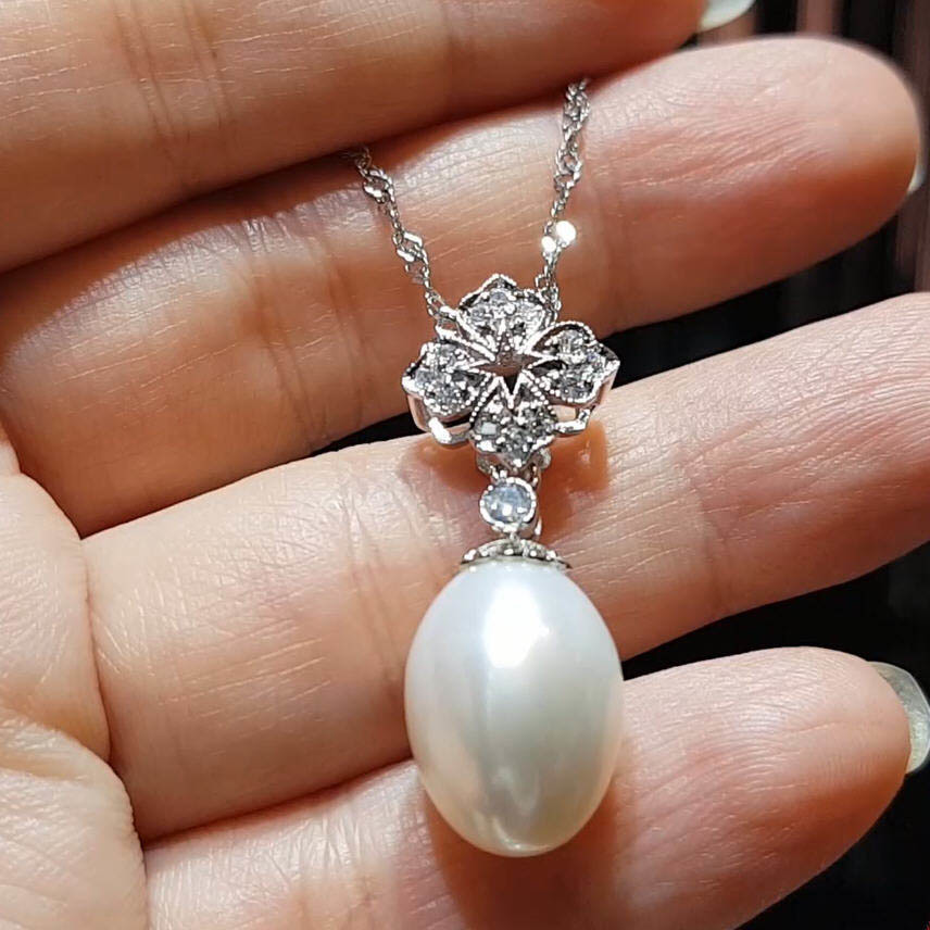 【雅紅珠寶】天然珍珠項鍊-925銀飾-秀外慧中-N0231