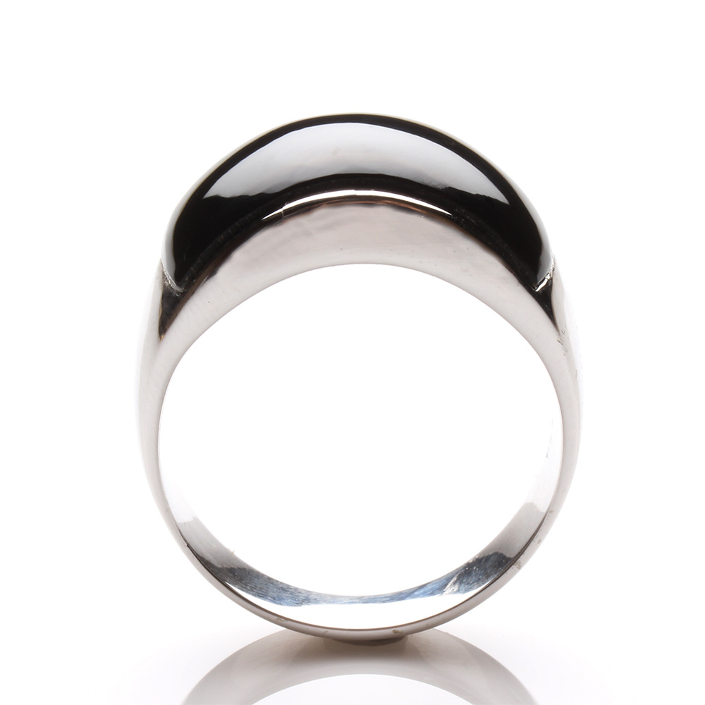 【雅紅珠寶】天然黑瑪瑙戒指-925銀飾-忠貞不渝-R0255