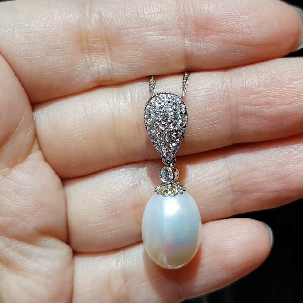 【雅紅珠寶】天然珍珠項鍊-925銀飾-花信年華-N0229