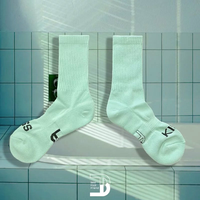 Best Foot Friend BFF  素色 髒話 純色 長襪 襪子 四色