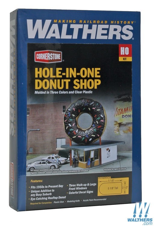 Walthers 933-3768 HO scale, Donut Shop