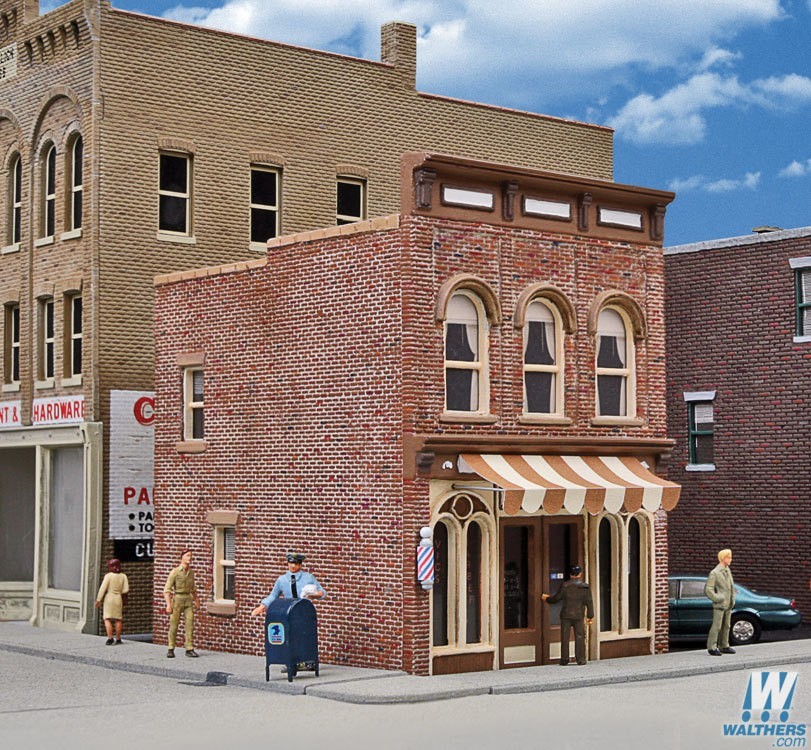 Walthers 933-3471 HO scale, Vics Barber Shop